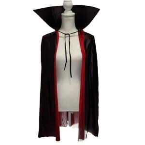 Magician Cape Vampire Cape Red and Deep Purple that looks almost black Halloween
